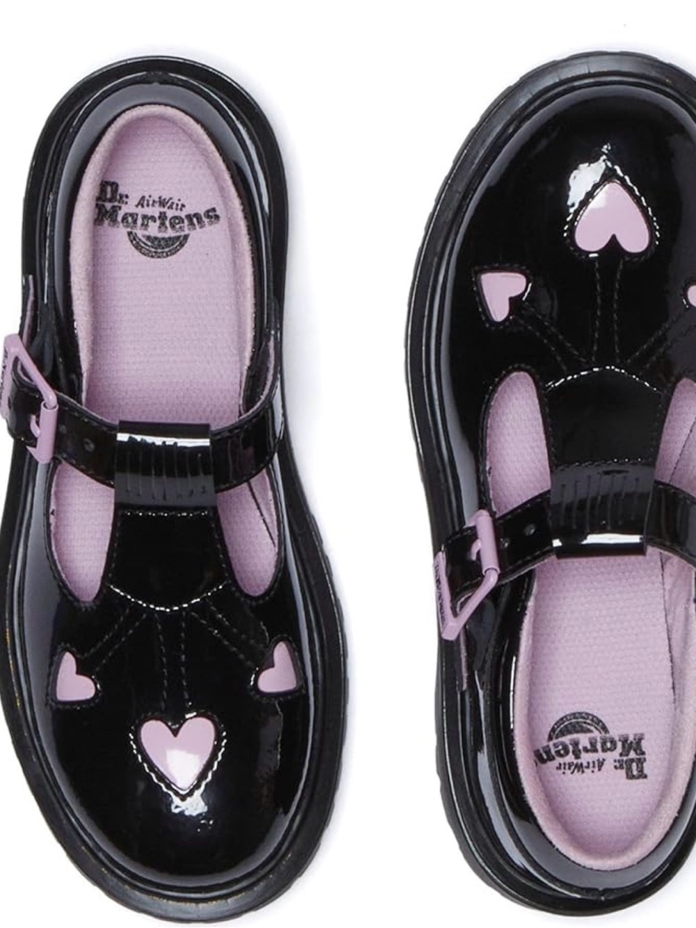 Dr. Martens Kids' Bex Heart T-Bar Mary Janes